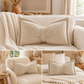 🦋Achetez 1, obtenez 1 gratuit！🎀 Coussin décoratif en chenille forme nœud papillon – 30×50 cm, 9 coloris, housse et garnissage inclus, le nœud tout doux qui sublime votre canapé, votre lit ou votre coin lecture 🛋️💕