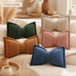 🦋Achetez 1, obtenez 1 gratuit！🎀 Coussin décoratif en chenille forme nœud papillon – 30×50 cm, 9 coloris, housse et garnissage inclus, le nœud tout doux qui sublime votre canapé, votre lit ou votre coin lecture 🛋️💕