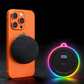 🔊🧲 Mini enceinte Bluetooth magnétique – Lumière ambiante RGB, son clair, fixez-la partout pour une musique d’ambiance dans la cuisine, la salle de bain ou au camping 🎵🌈