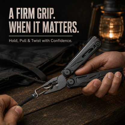 🛠️ 50 % DE RÉDUCTION EN CE MOMENT ! 🔧 Pince Multifonction Pliable – Acier Inoxydable 3Cr13, Ciseaux Intégrés & Pochette Incluse.