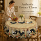 🐓 PROMO FLASH : 50% DE RÉDUCTION ! 🌿 Nappe Rustique Vintage à Motif Coq – Imperméable & Anti-Taches – Polyester Haute Densité – Bordures Dentelle Festonnée – Charme Pastoral Authentique 🏡