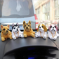 📢📢40% DE RÉDUCTION !! ⏰Décoration de Tableau de Bord Voiture Chien Hochet Mignon
