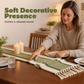 ✨ PROMO FLASH : 50% DE RÉDUCTION ! 🏠 Chemin de Table Élégant à Franges – Coton Polyester – Détail Tissé Texturé & Pompons for Salle à Manger & Console 🪡