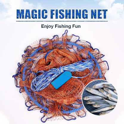 🎣 PROMO FLASH : 50% DE RÉDUCTION ! 🌊 Filet de Pêche Magique – Nylon Monofilament Haute Résistance – Anneau Rotatif Cuivre Pur & Corde 10m for Pêcheurs Débutants & Experts 🐟