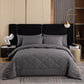 📢 PROMO FLASH : 50% DE RÉDUCTION ! Parure de Couette Matelassée 3 Pièces avec Taies d'Oreiller