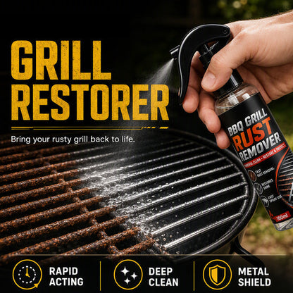 ⚡50% DE RÉDUCTION !✨Spray Anti-Rouille pour Barbecue, Dissolvant Instantané, Restaure l’Éclat du Métal ✨