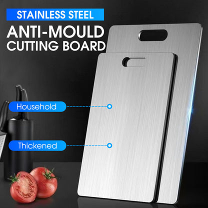Planche à découper domestique en acier inoxydable – renforcée, antimoisissure