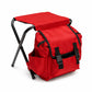 Sac à Dos Chaise Pliante Portable 2-en-1 Tabouret de Camping Outdoor