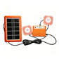 Kit d'Éclairage Solaire Portable pour Camping – Panneau Solaire, Chargeur USB & 2 Lampes LED