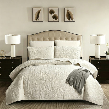 ⏳Offre limitée −50%⏰ Parure de Lit 4 Pièces 100% Coton Uni 🛏️