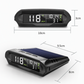 Affichage Tête Haute GPS Solaire pour Voiture – Double Charge, Luminosité Auto, Alertes Vitesse