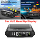 Affichage Tête Haute GPS Solaire pour Voiture – Double Charge, Luminosité Auto, Alertes Vitesse