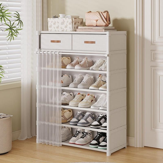 Étagère à chaussures anti-poussière multi-niveaux