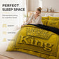 ⏳Durée limitée : -50%⏰Parure de lit 3 pièces motif couronne royale moderne🛌