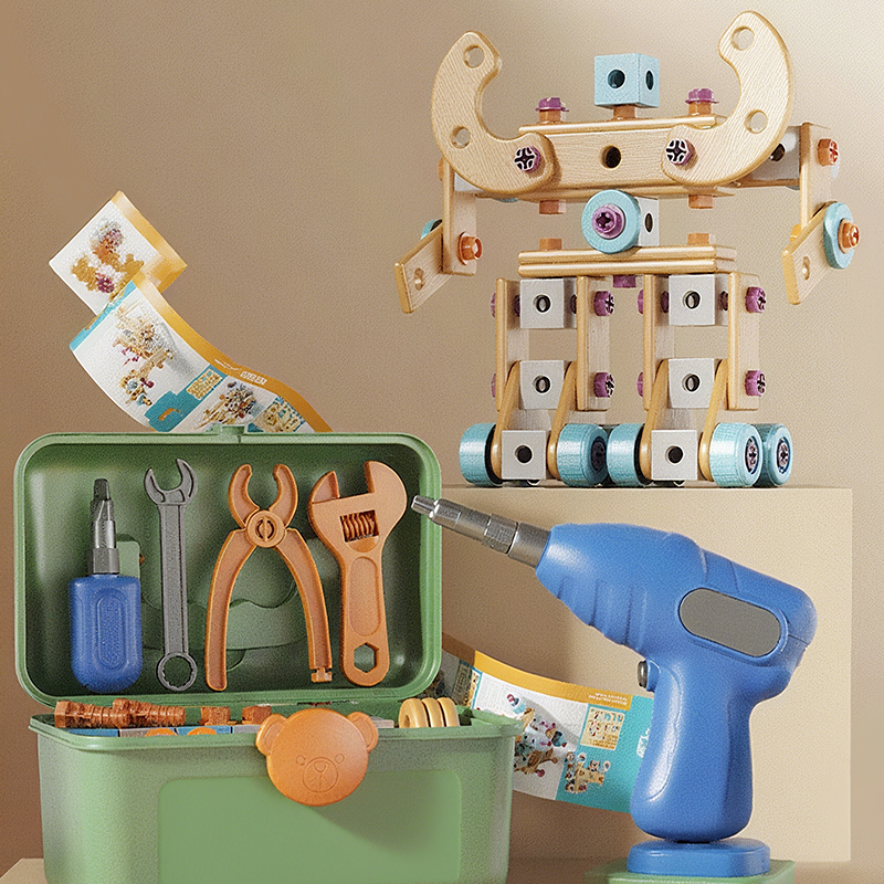 ⏳Offre spéciale à durée limitée⏰Kit d'outils éducatifs à monter soi-même pour enfants - Construisez plus. Apprenez plus. Jouez de manière créative