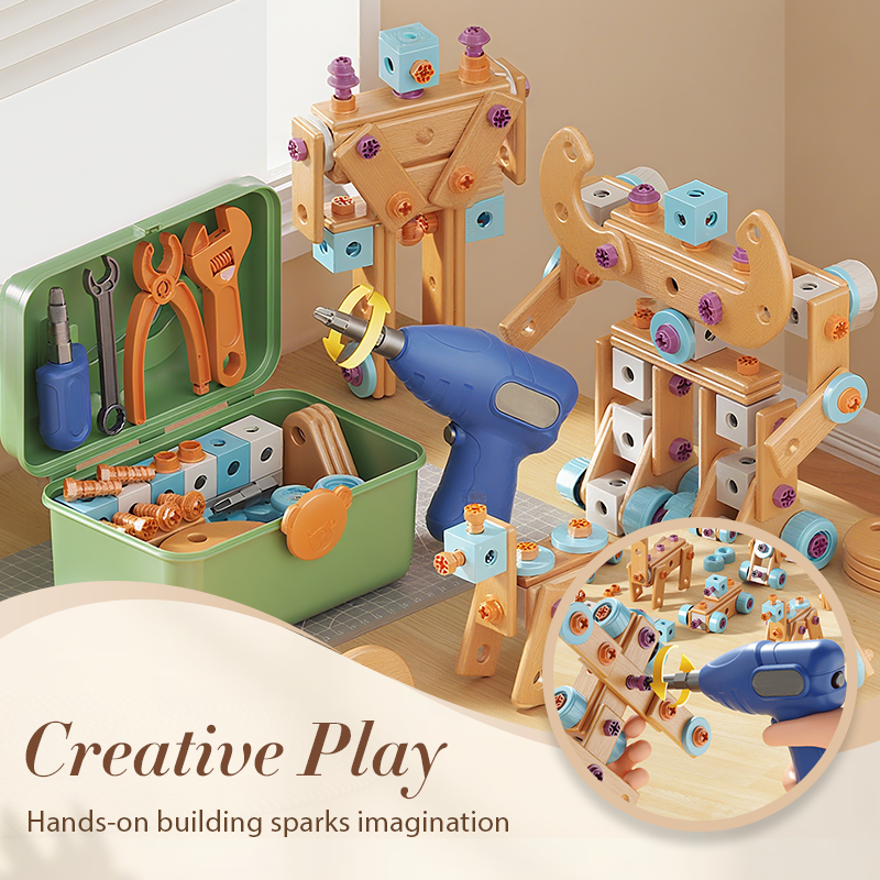 ⏳Offre spéciale à durée limitée⏰Kit d'outils éducatifs à monter soi-même pour enfants - Construisez plus. Apprenez plus. Jouez de manière créative
