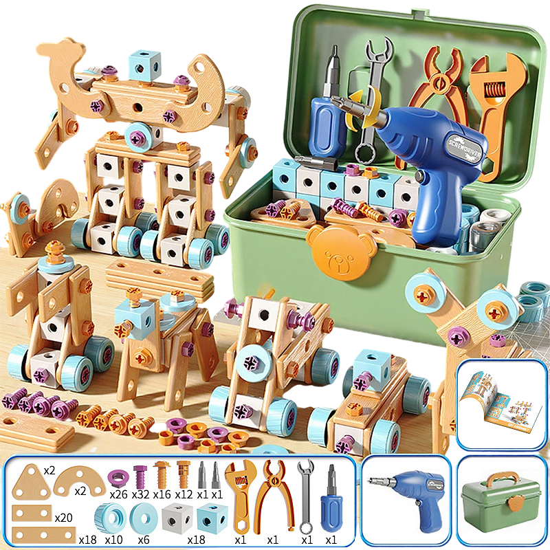 ⏳Offre spéciale à durée limitée⏰Kit d'outils éducatifs à monter soi-même pour enfants - Construisez plus. Apprenez plus. Jouez de manière créative