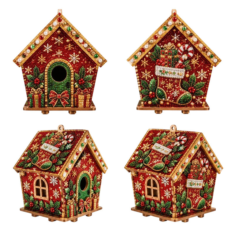 Kit DIY Art de Perles 3D de Noël – Décoration Nacrée Festive à Poser