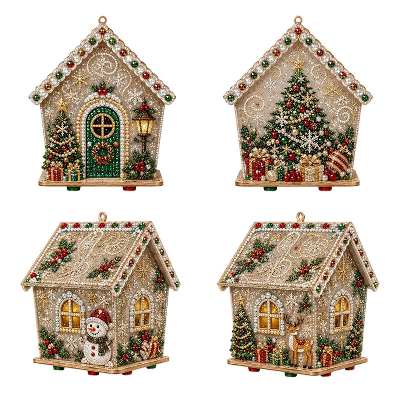 Kit DIY Art de Perles 3D de Noël – Décoration Nacrée Festive à Poser