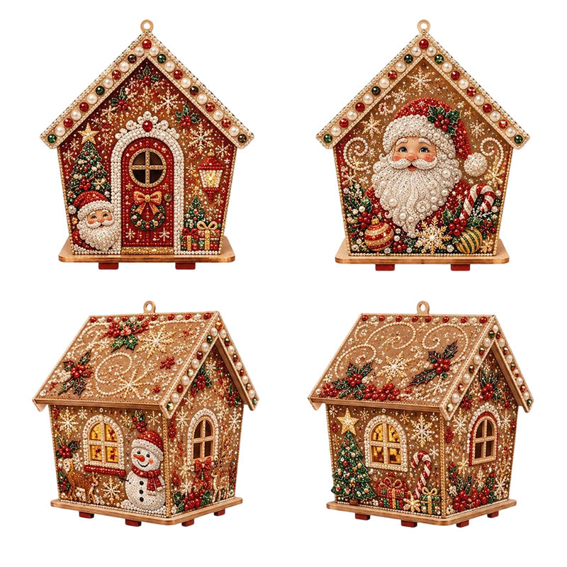 Kit DIY Art de Perles 3D de Noël – Décoration Nacrée Festive à Poser