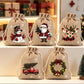🎅🎁 -50% ! 🎄Sacs Cadeaux de Noël à Cordon – Imprimés Festifs & Tissu Durable pour Emballage Chic et Réutilisable.