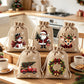 🎅🎁 -50% ! 🎄Sacs Cadeaux de Noël à Cordon – Imprimés Festifs & Tissu Durable pour Emballage Chic et Réutilisable.