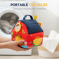 Maison de Ferme Interactive en Peluche – Jouet d'Éveil avec Marionnettes pour Bébé