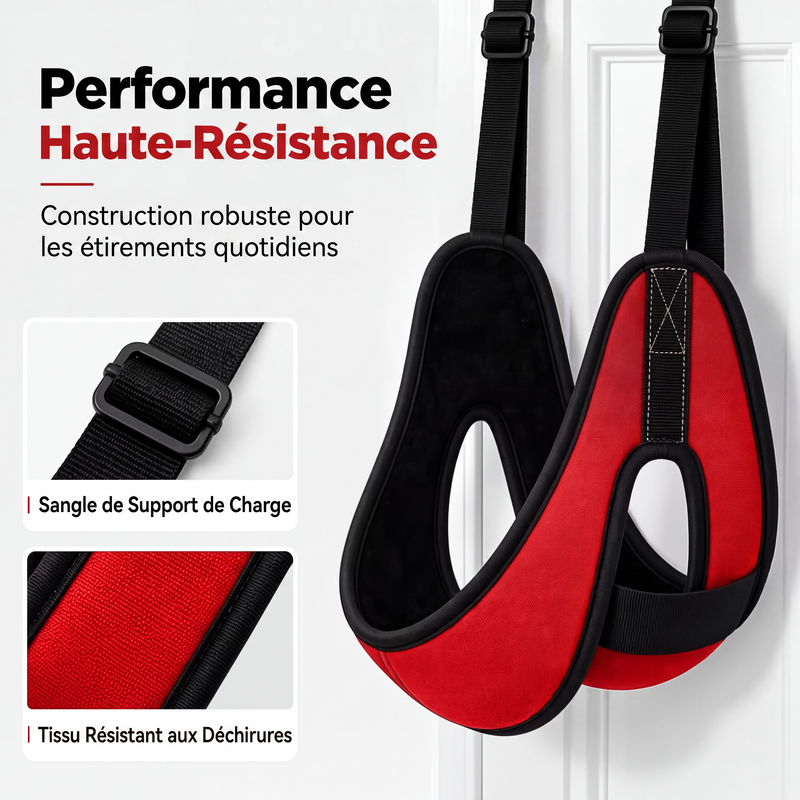 🚪💆 -50% ! ⚕️Dispositif de Traction Cervicale sur Porte – Coussin Confortable & Étirement Apaisant à Domicile.