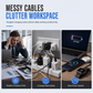 Support de Bureau et Chargeur Sans Fil Pliable 3 en 1