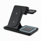 Support de Bureau et Chargeur Sans Fil Pliable 3 en 1