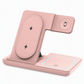 Support de Bureau et Chargeur Sans Fil Pliable 3 en 1