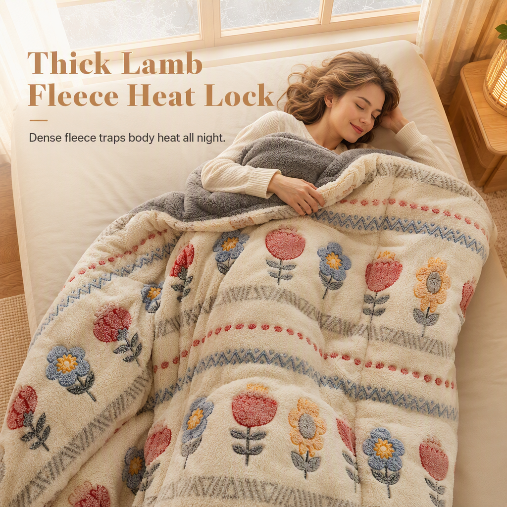 50% de Réduction – Couette d'Hiver Chaude Épaisse Double Face Réversible