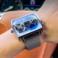 Montre Carrée Lumineuse pour Hommes avec Double Chronographe