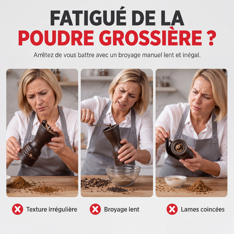 64% de Réduction – Moulin Électrique pour Grains et Épices