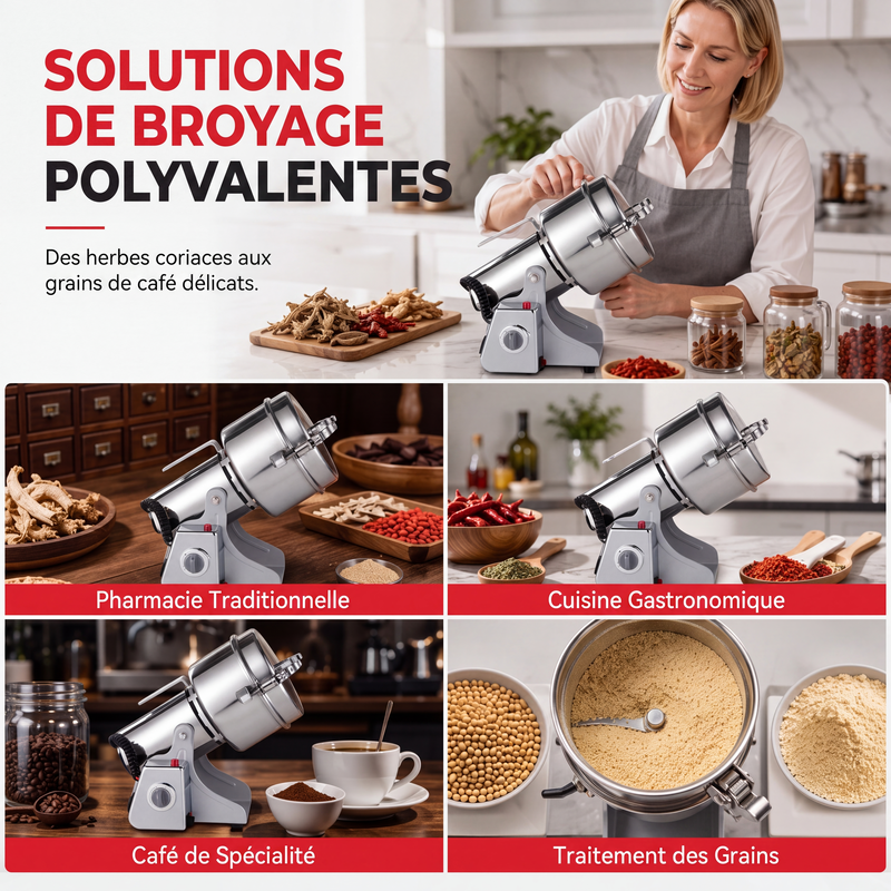 64% de Réduction – Moulin Électrique pour Grains et Épices