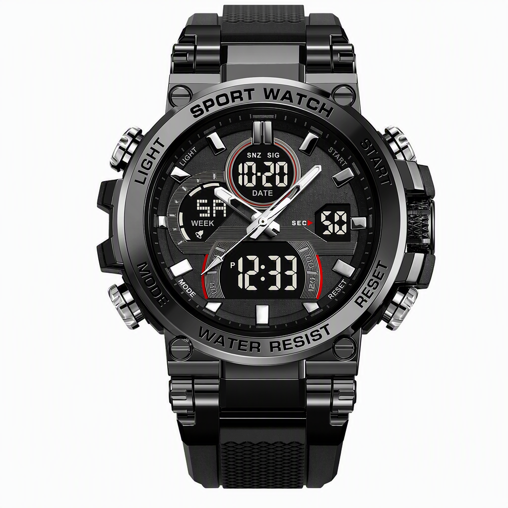 ⌚ PROMO FLASH : 50% DE RÉDUCTION ! Montre de Sport Numérique Style Tactique – Double Affichage & Étanche 50 M for Toutes Vos Aventures en Plein Air 💧✨