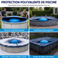 Coussin d'Air Gonflable d'Hivernage pour Piscine – Protection Anti-Gel avec Cordes