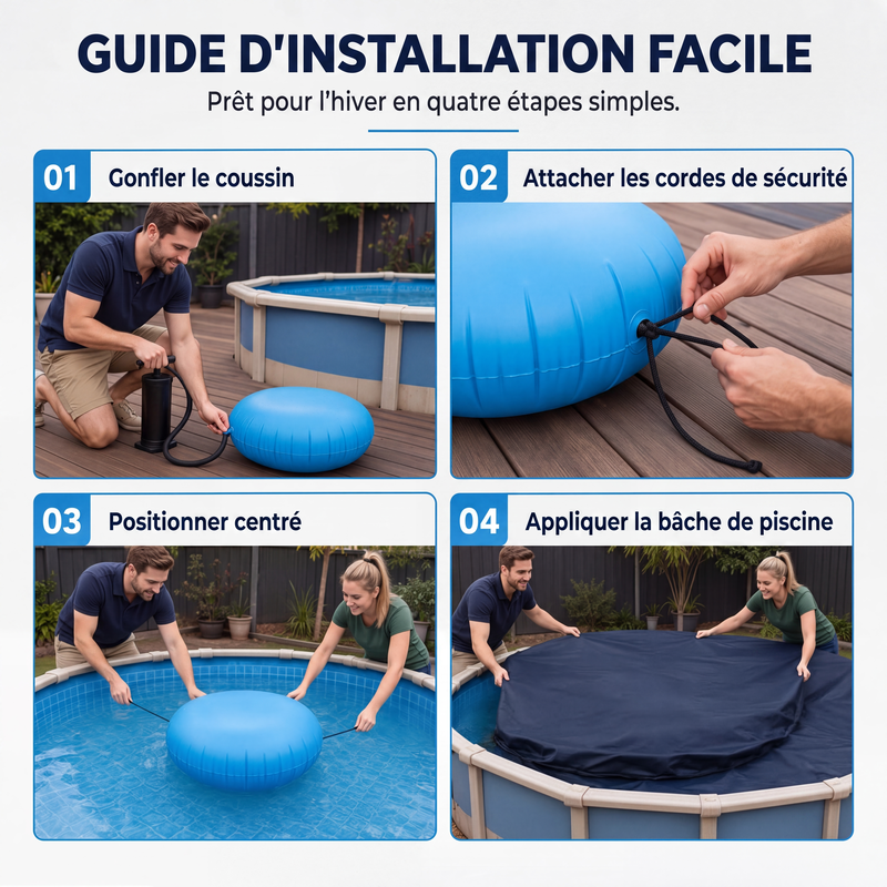 50% de Réduction – Coussin d'Air Gonflable d'Hivernage Piscine