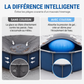 Coussin d'Air Gonflable d'Hivernage pour Piscine – Protection Anti-Gel avec Cordes