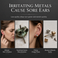 Boucles d'Oreilles Clous Gothiques en Argent – Motif Vigne & Zirconium Noir