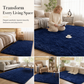 Tapis Shaggy Épais en Peluche Dégradé Tie-Dye pour Salon, Chambre et Chevet