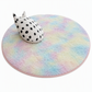 Tapis Shaggy Épais en Peluche Dégradé Tie-Dye pour Salon, Chambre et Chevet