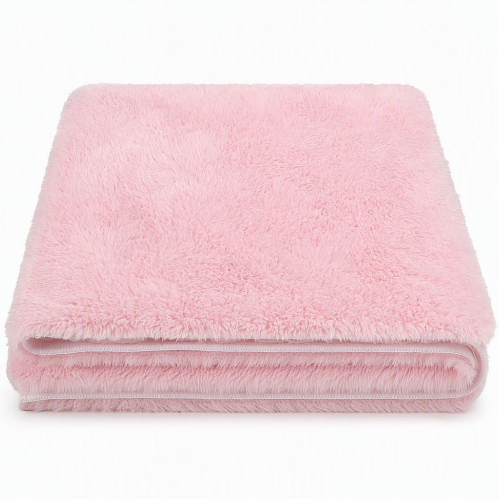 Tapis Shaggy Épais en Peluche Dégradé Tie-Dye pour Salon, Chambre et Chevet