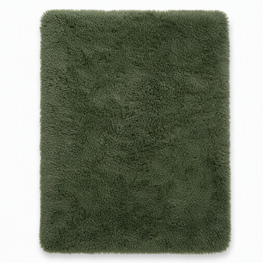 Tapis Shaggy Épais en Peluche Dégradé Tie-Dye pour Salon, Chambre et Chevet