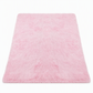 Tapis Shaggy Épais en Peluche Dégradé Tie-Dye pour Salon, Chambre et Chevet