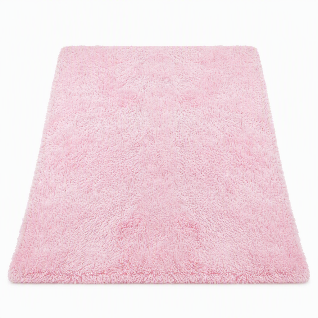 Tapis Shaggy Épais en Peluche Dégradé Tie-Dye pour Salon, Chambre et Chevet