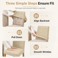 Housse de Chaise Extensible Gaufrée – Protection Universelle & Anti-Taches