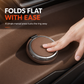 Porte-Gobelet de Voiture Pliable en Cuir – Support Boisson & Téléphone avec Clip