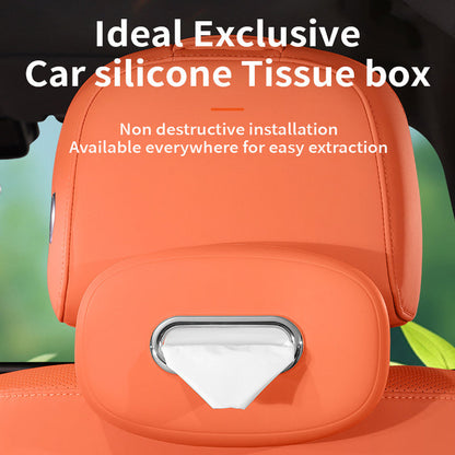 Porte-Mouchoirs de Voiture en Silicone – Fixation Pare-Soleil & Accès Rapide