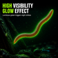 Leurres Souples Ver de Terre Parfumés Crevette – TPR Phosphorescent, Lot 50 ou 100 pièces